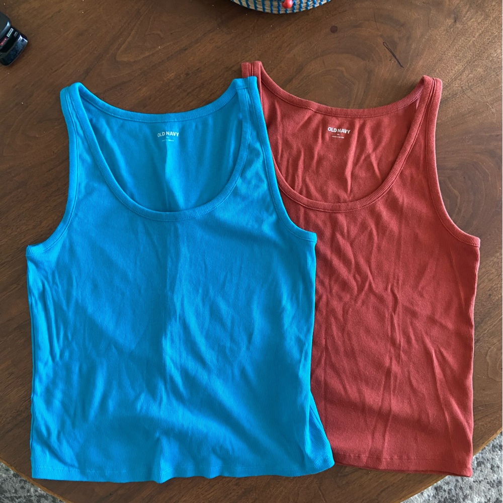 Old Navy Red Ribbed Top